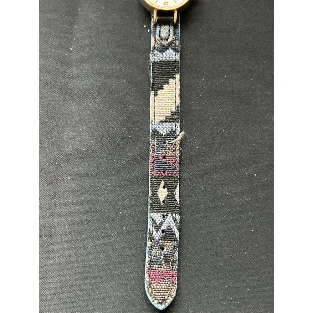 Canyon Sky Rose Gold Tone Case Multicolored Band Women’s Quartz Watch